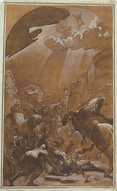 The Conversion of Saint Paul c1587–89-Ludovico Carracci, Poster Print