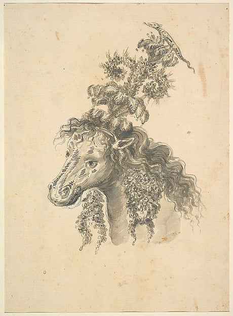 Possibly by Baccio del Bianco :Design for the Headdress of a-16x12"(A3) Poster