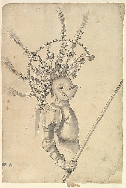 Possibly by Baccio del Bianco :Design for an Armor with Tour-16x12"(A3) Poster