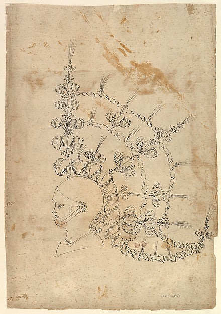 Possibly by Baccio del Bianco :Design for an Armor Helmet wi-16x12"(A3) Poster