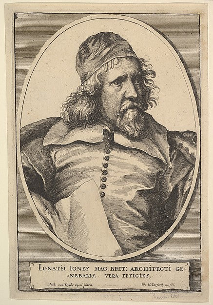 Inigo Jones 1655-Wenceslaus Hollar,  Poster Print Wall Art