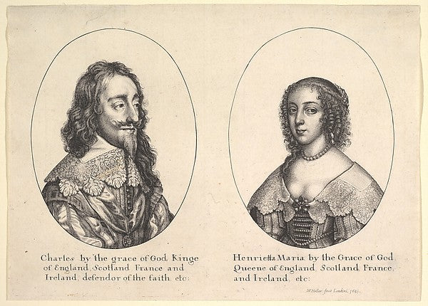 Charles I and Henrietta Maria 1641-After Anthony van Dyck,  Poster Print Wall Art