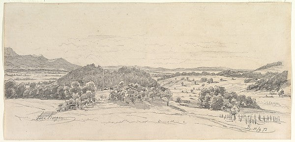 Panoramic landscape near Bergen 1813-Monogrammist DS, Formerly,  Poster Print