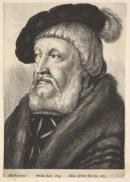 Sir William Butts 1649-After Hans Holbein the Younger,  Poster Print Wall Art