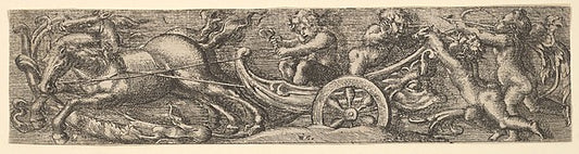 A scallop shell chariot 1654-After Franz Cleyn,Formerly attri,16x12"(A3)Poster