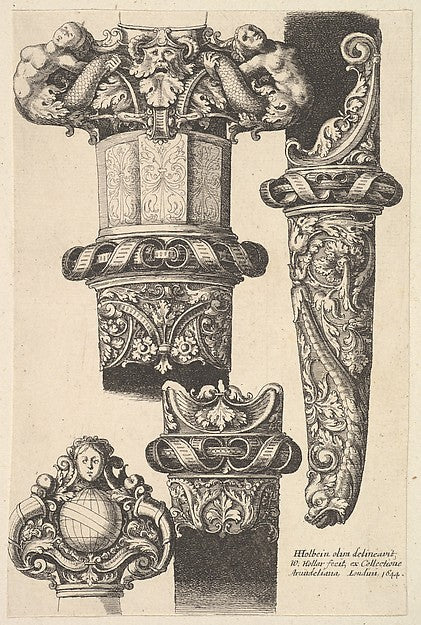 Daggars and scabbards 1625–77-Wenceslaus Hollar,After Hans Ho,16x12