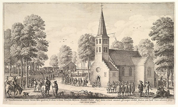 Going to Church 1651-Wenceslaus Hollar,  Poster Print Wall Art