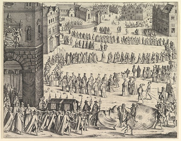Funeral of General Johan Baptiste von Taxis 1645-Wenceslaus Ho, Poster Print