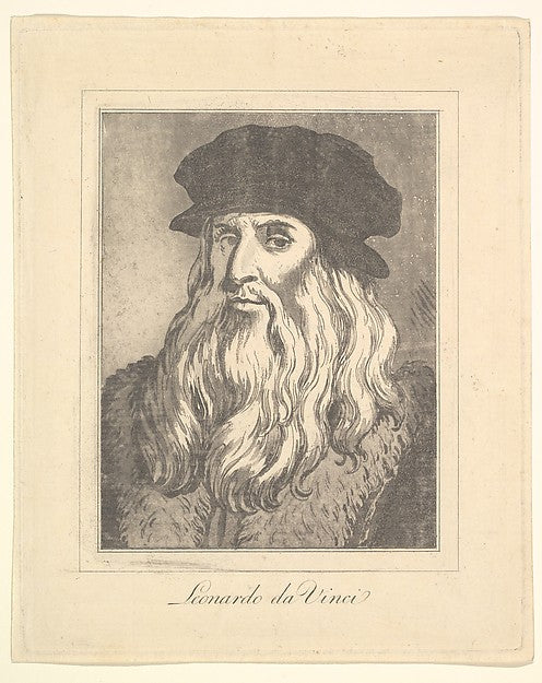 :Portrait of Leonardo da Vinci -16x12"(A3) Poster