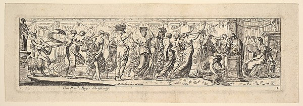 Bacchanal 1615–42-Pierre Brebiette,  Poster Print Wall Art