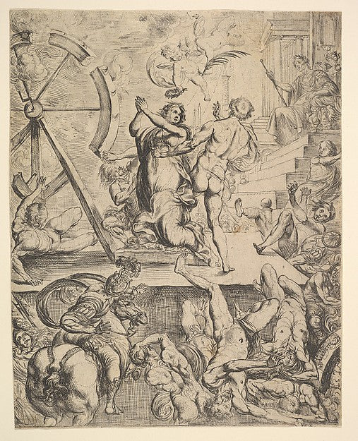 St. Catherine 1610–42-Pierre Brebiette,  Poster Print Wall Art