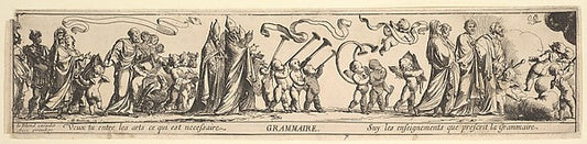 Triumph of Grammar 17th cent-Pierre Brebiette,16x12"(A3) Poster