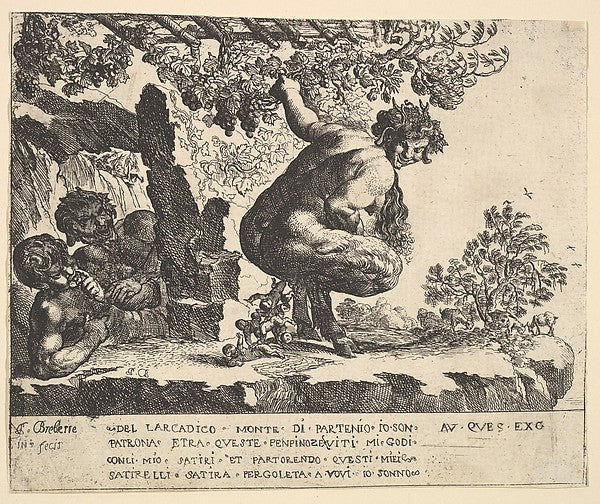 Birth of the Satyrs 1610–42-Pierre Brebiette,  Poster Print Wall Art