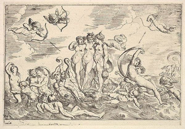Triumph of Galatea 1610–42-Pierre Brebiette,  Poster Print Wall Art