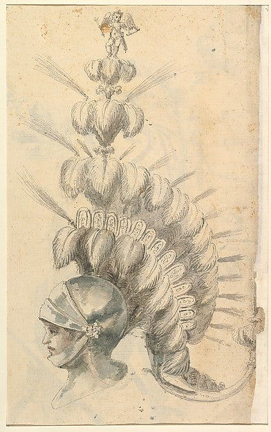 Possibly by Baccio del Bianco :Design for an with Tournament-16x12"(A3) Poster