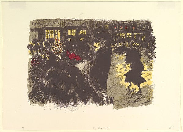 The Square at Evening c1897–98-Pierre Bonnard,16x12"(A3)Poster