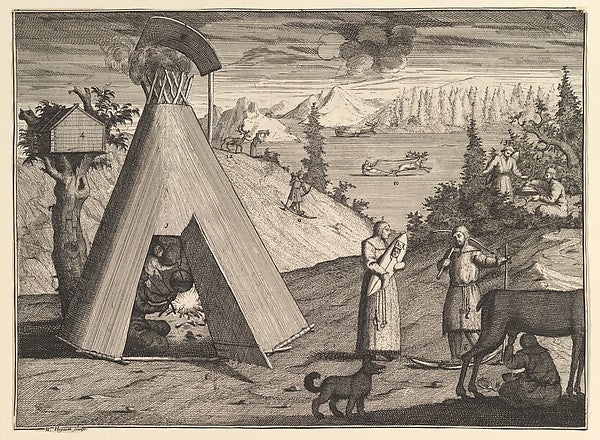 A Lapland Hut  1723–24-William Hogarth ,16x12