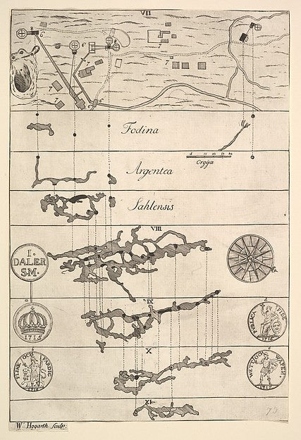 Fodina argentea Sahlensis – A Silver Mine at Sala - II  1723–2,  Poster Print