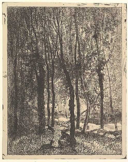 The Goatherd [1862] reprinted 1921-Charles-François Daubigny,16x12"(A3)Poster