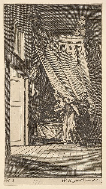 Cassandra  Frontispiece  Vol. 3 1725-William Hogarth ,16x12"(A3)Poster