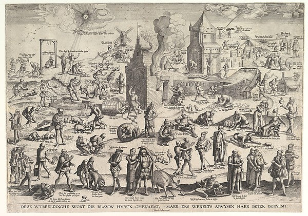 De Blauwe Huyck  1571–1633-Anonymous, Netherlandish, 16th cent,  Poster Print Wall Art