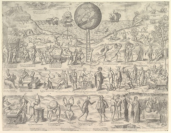 Anonymous, Italian, 16th century:The World Cage of Fools-16x12"(A3) Poster