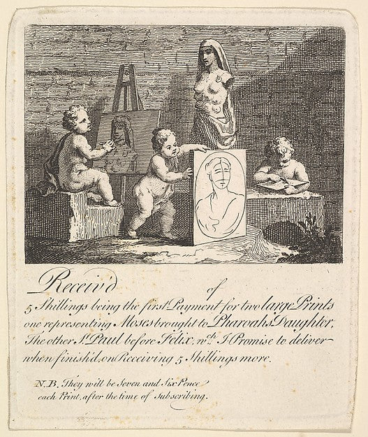 Boys Peeping at Nature 1731–51-William Hogarth ,16x12