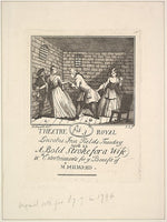 Benefit Ticket for Milward 1788-After William Hogarth ,16x12"(A3)Poster