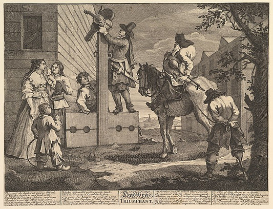Hudibras Triumphant  February 1725–26-William Hogarth ,16x12"(A3)Poster