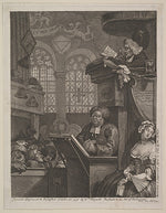 The Sleeping Congregation April 21, 1762-William Hogarth ,16x12"(A3)Poster