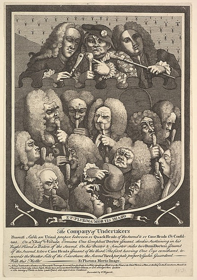 The Company of Undertakers after 1736-After William Hogarth ,16x12"(A3)Poster