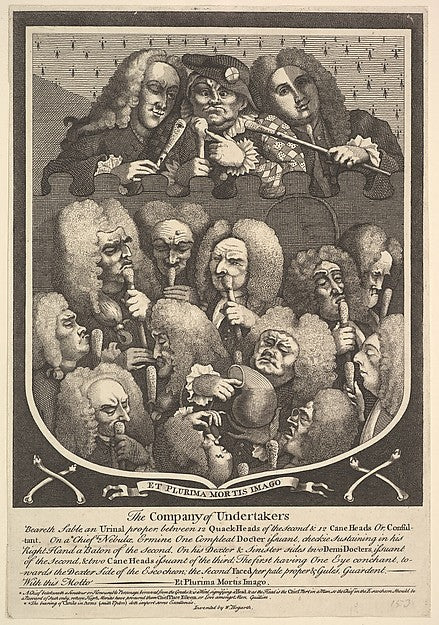 The Company of Undertakers after 1736-After William Hogarth ,16x12