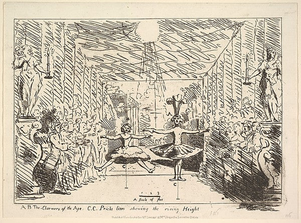 The Charmers of the Age March 1, 1782-After William Hogarth ,16x12