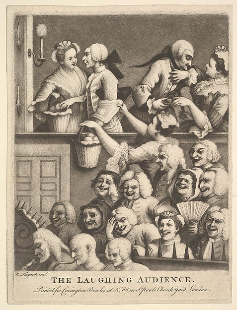 The Laughing Audience second half 18th cent-After William Hoga,  Poster Print