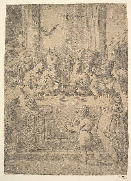 The presentation of Christ in the temple c1543–46-Andrea Schia,  Poster Print