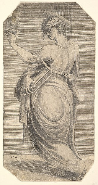 St John in profile facing left  from 'Christ and the Apostles',  Poster Print