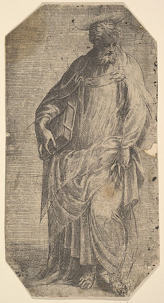 Saint Philip standing with a book under his right arm  from 'C,16x12"(A3)Poster