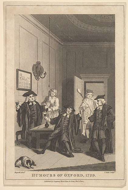 Frontispiece to "The Humours of Oxford" November 1, 1807-After,  Poster Print Wall Art