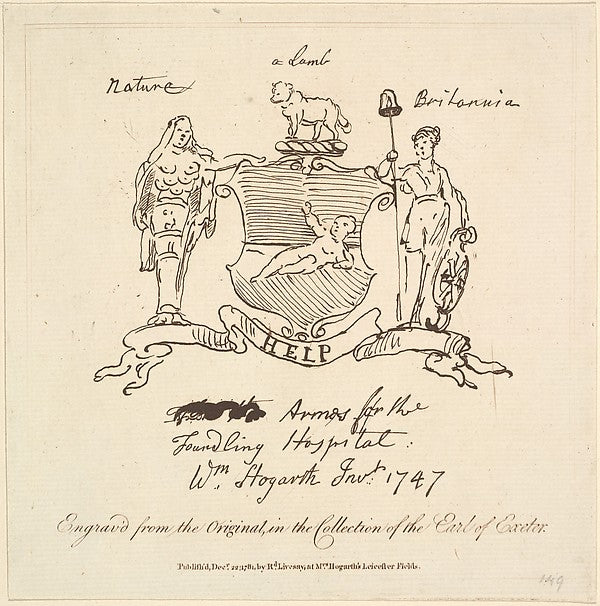 Arms for the Foundling Hospital December 22, 1781-After Willia,  Poster Print Wall Art