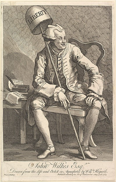 John Wilkes  Esq. May 16, 1763-William Hogarth , vintage art, A3 (16x12") Poster Print