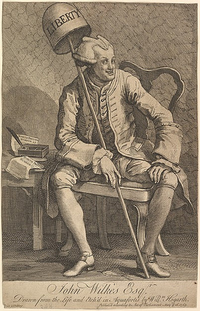 John Wilkes  Esq. May 16, 1763-William Hogarth ,16x12"(A3)Poster