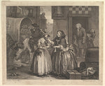 William Hogarth:A Harlot's Progress Plate 1 April 1732, vintage artwork, 16x12"(A3) Poster Print