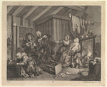 William Hogarth:A Harlot's Progress Plate 5 April 1732, vintage artwork, 16x12"(A3) Poster Print