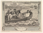 William Hogarth:The Idle 'Prentice Turned Away and Sent to Sea September 30, 1747, vintage artwork, 16x12"(A3) Poster Print