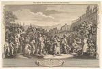 William Hogarth:The Idle 'Prentice Executed at Tyburn: Industry and Idleness plate 11 September 30, 1747, vintage artwork, 16x12"(A3) Poster Print