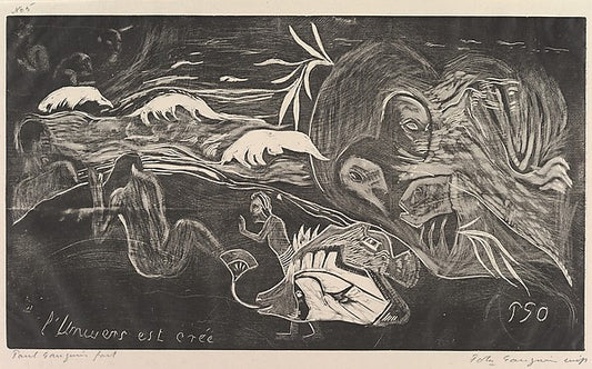 The Universe is Created   from Fragrance  1893–94-Paul Gauguin,16x12"(A3) Poster
