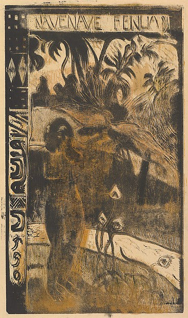 Delightful Land 1893–94-Paul Gauguin,16x12"(A3) Poster