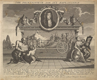 After William Hogarth:The Frontispiece and Its Explanation 1-16x12"(A3) Poster