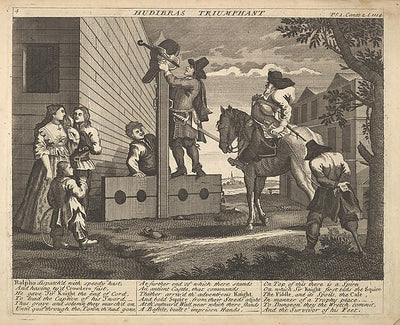 After William Hogarth:Hudibras Triumphant 1725–30 -16x12"(A3) Poster