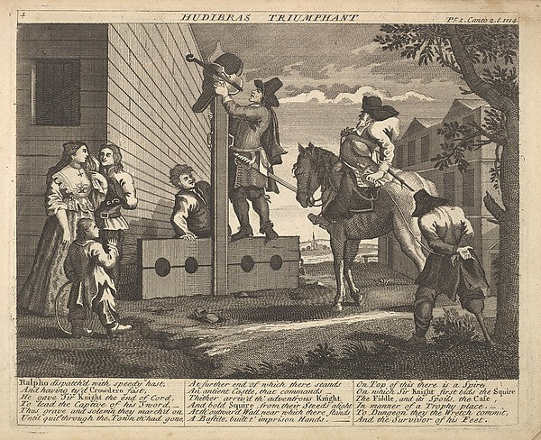 After William Hogarth:Hudibras Triumphant 1725–30 -16x12